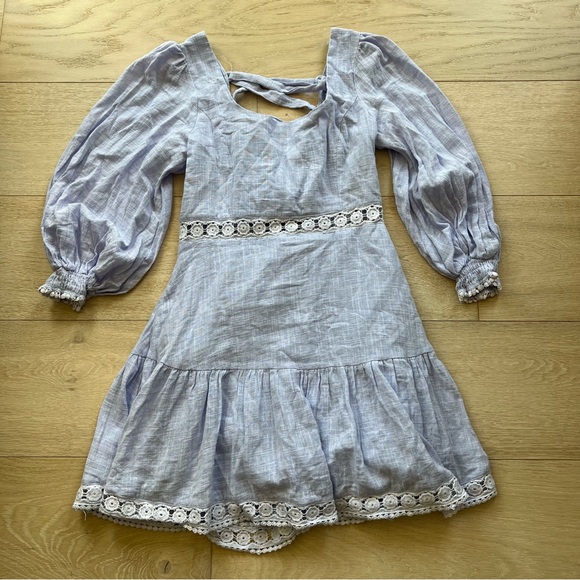 Sweetheart Corset-back Lantern Sleeve dress - Picture 5 of 16